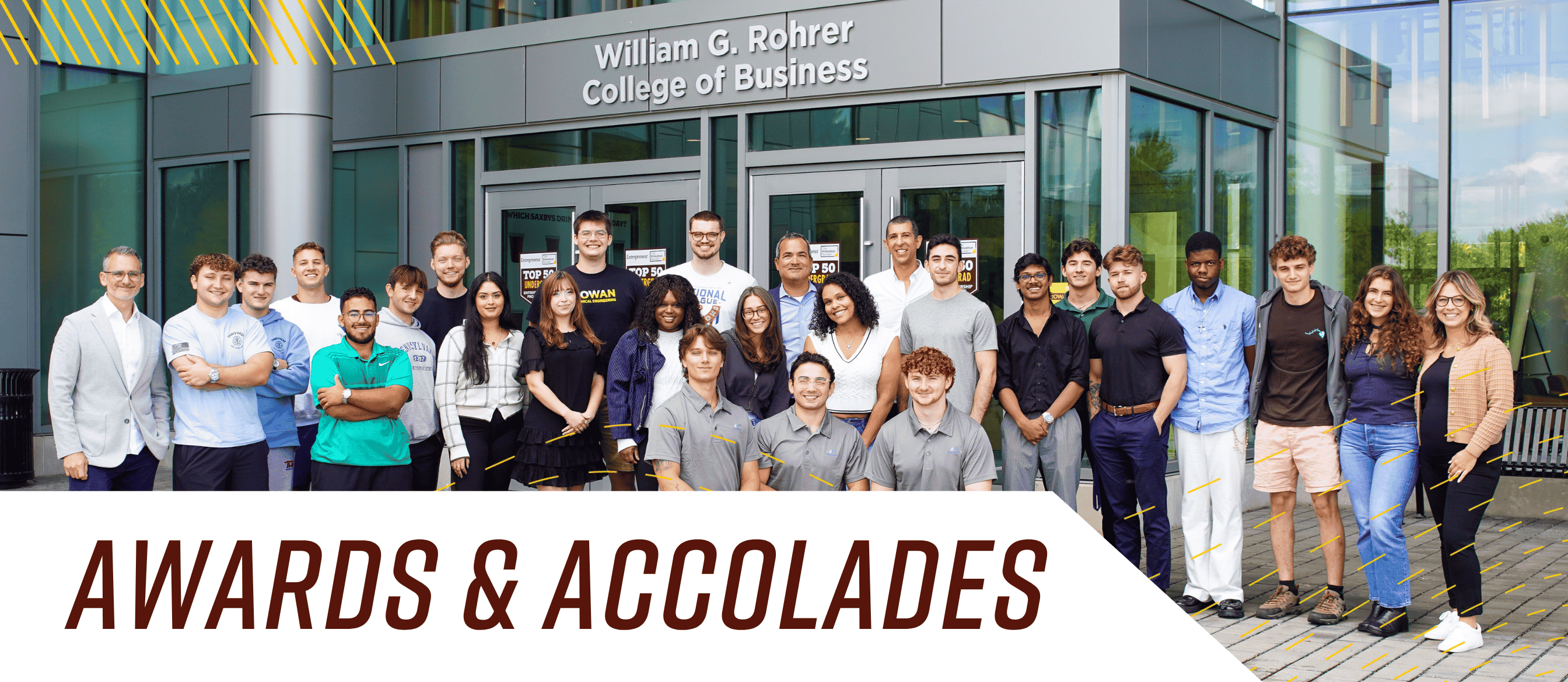 banner image for awards & accolades 2 people standing